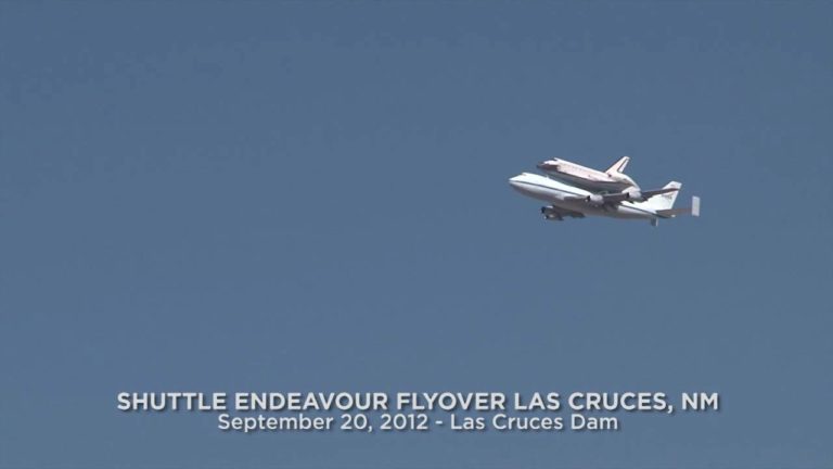 Shuttle Endeavour Flyover Las Cruces, NM